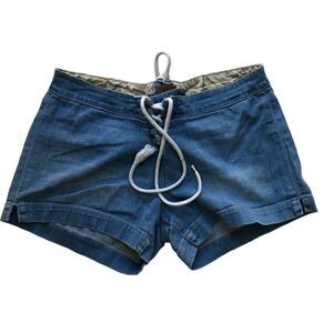 Seven7 Lace Up Shortie Denim Shorts - Women’s 30